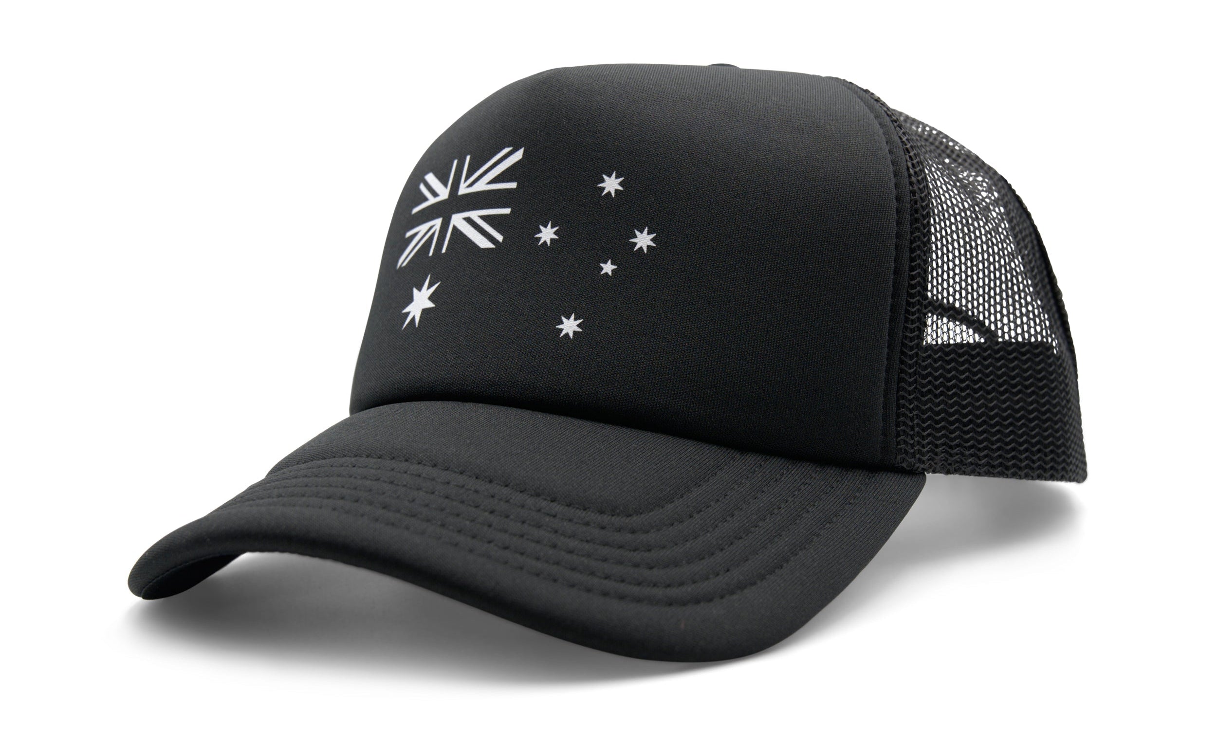 Patriot Caps Digger Australian Flag Trucker Cap – Black