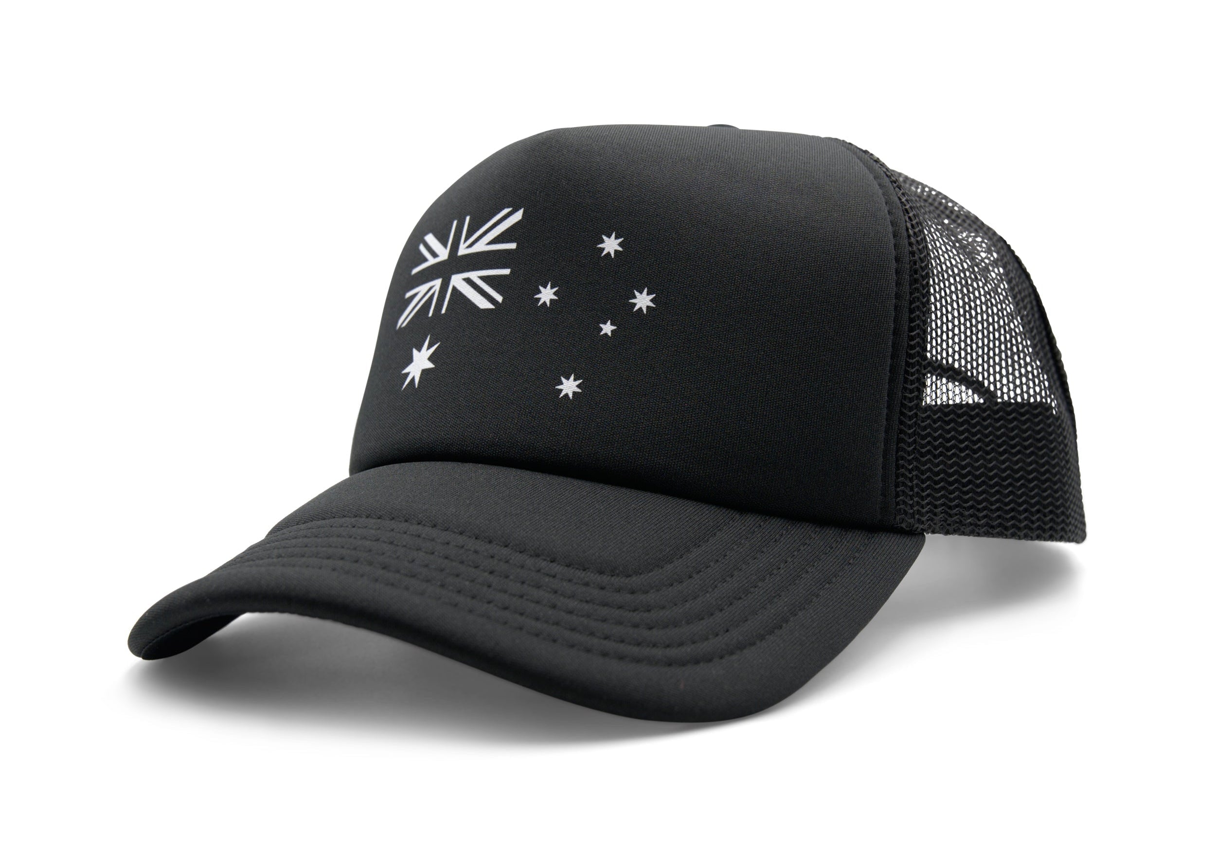 Patriot Caps Digger Australian Flag Trucker Cap – Black