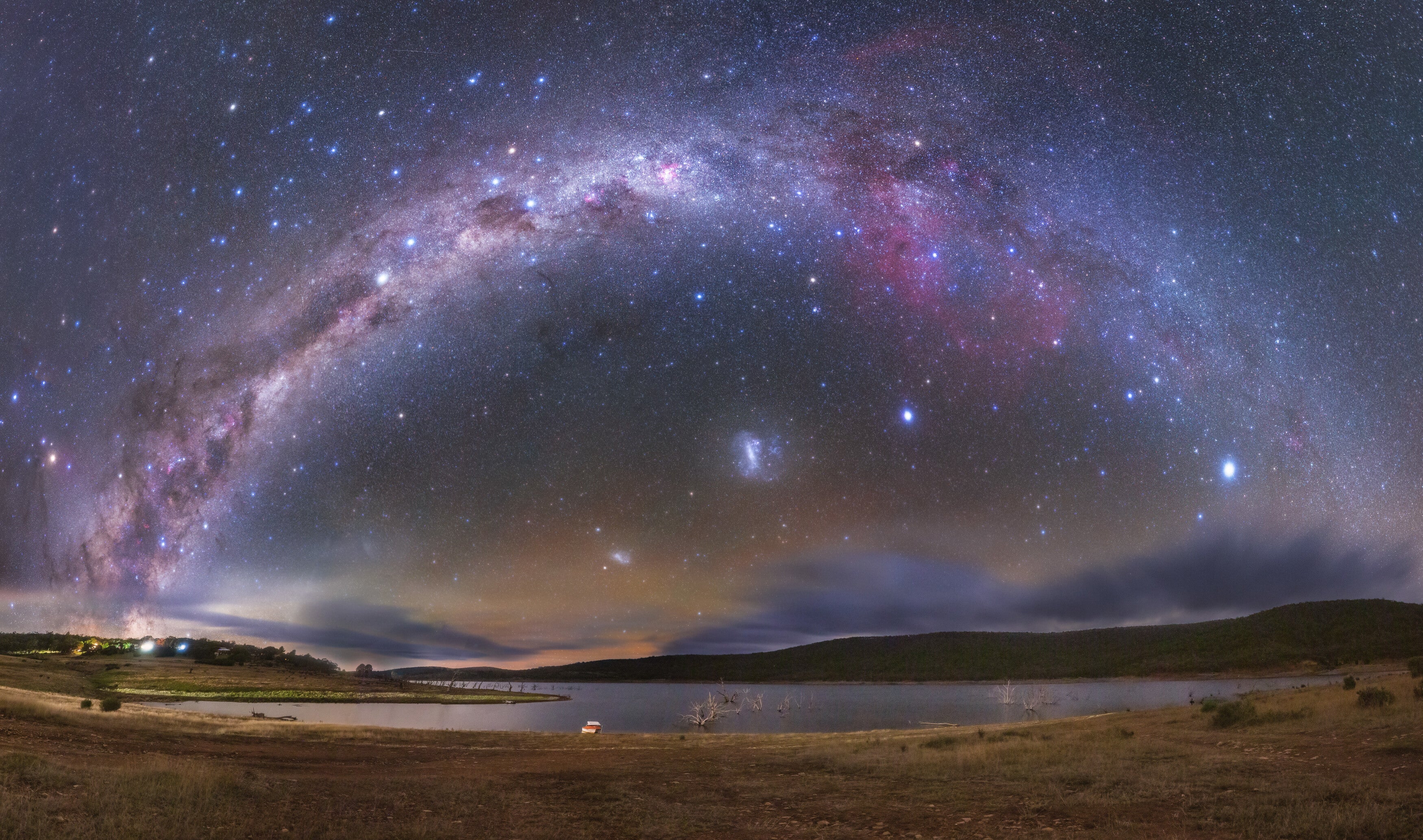 The Milky Way and the Southern Cross over Anglers Reach in the Snowy Mountains, New South Wales