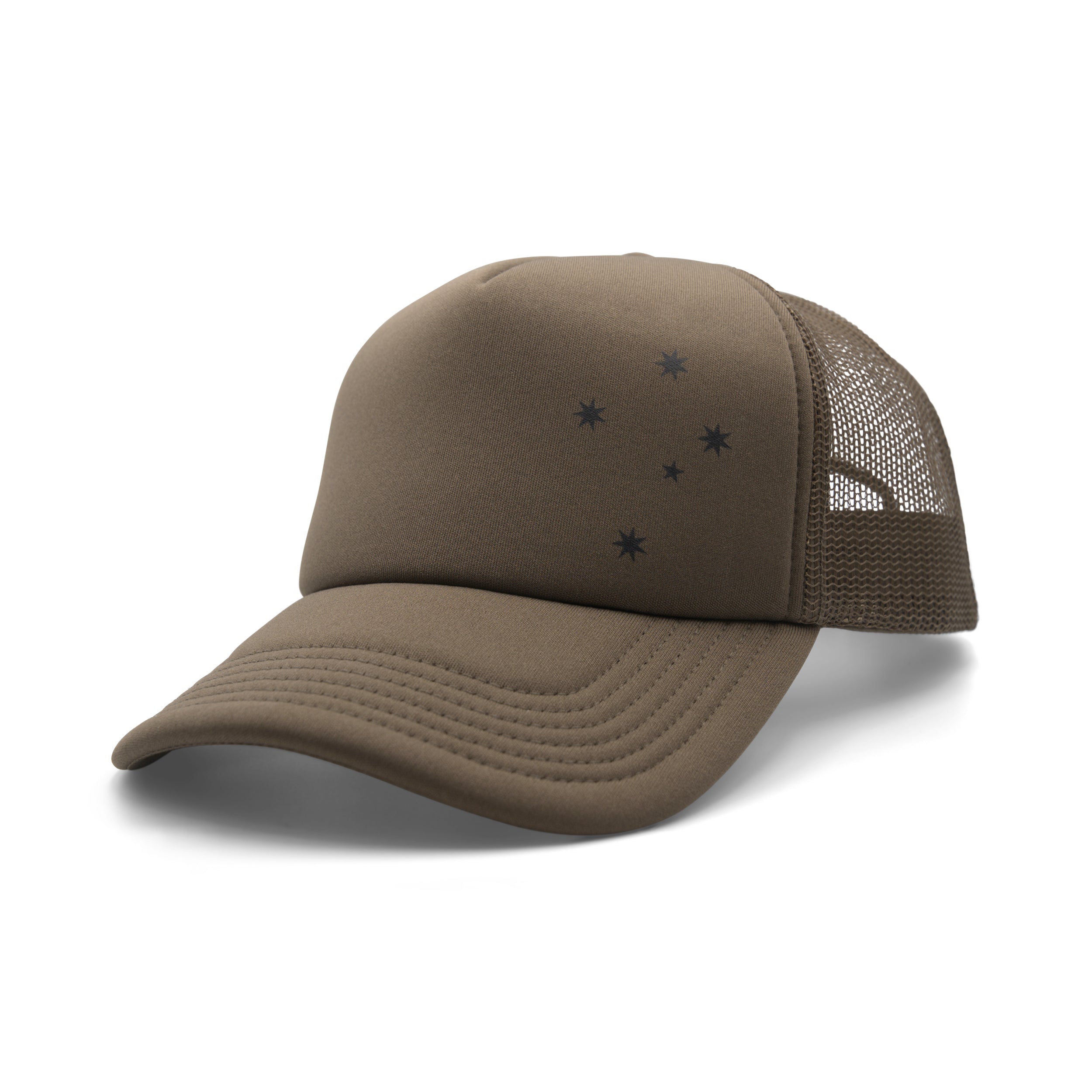 Patriot Caps Crux Southern Cross Trucker Cap – Walnut