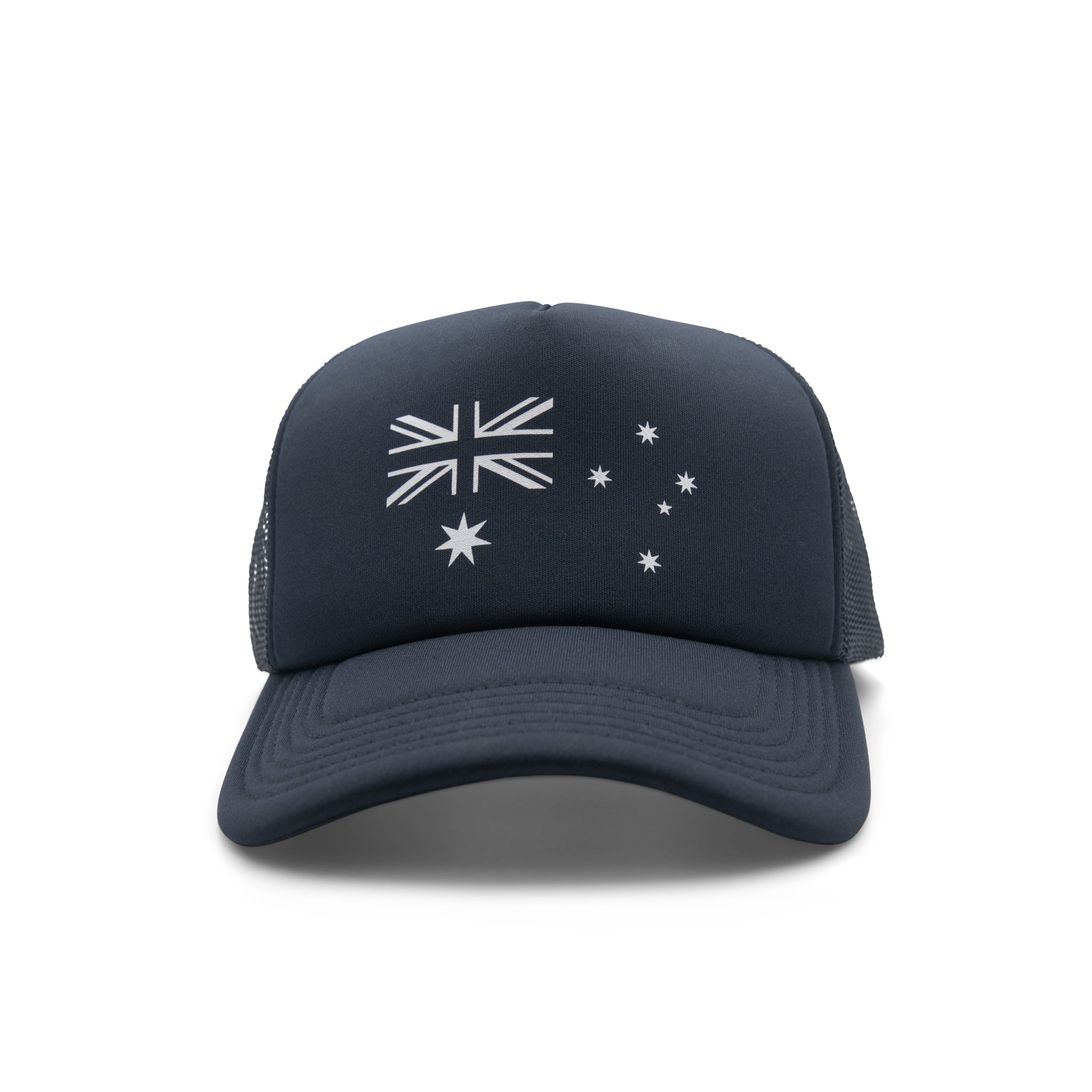 Patriot Caps Digger Australian Flag Trucker Cap – Navy – Front View