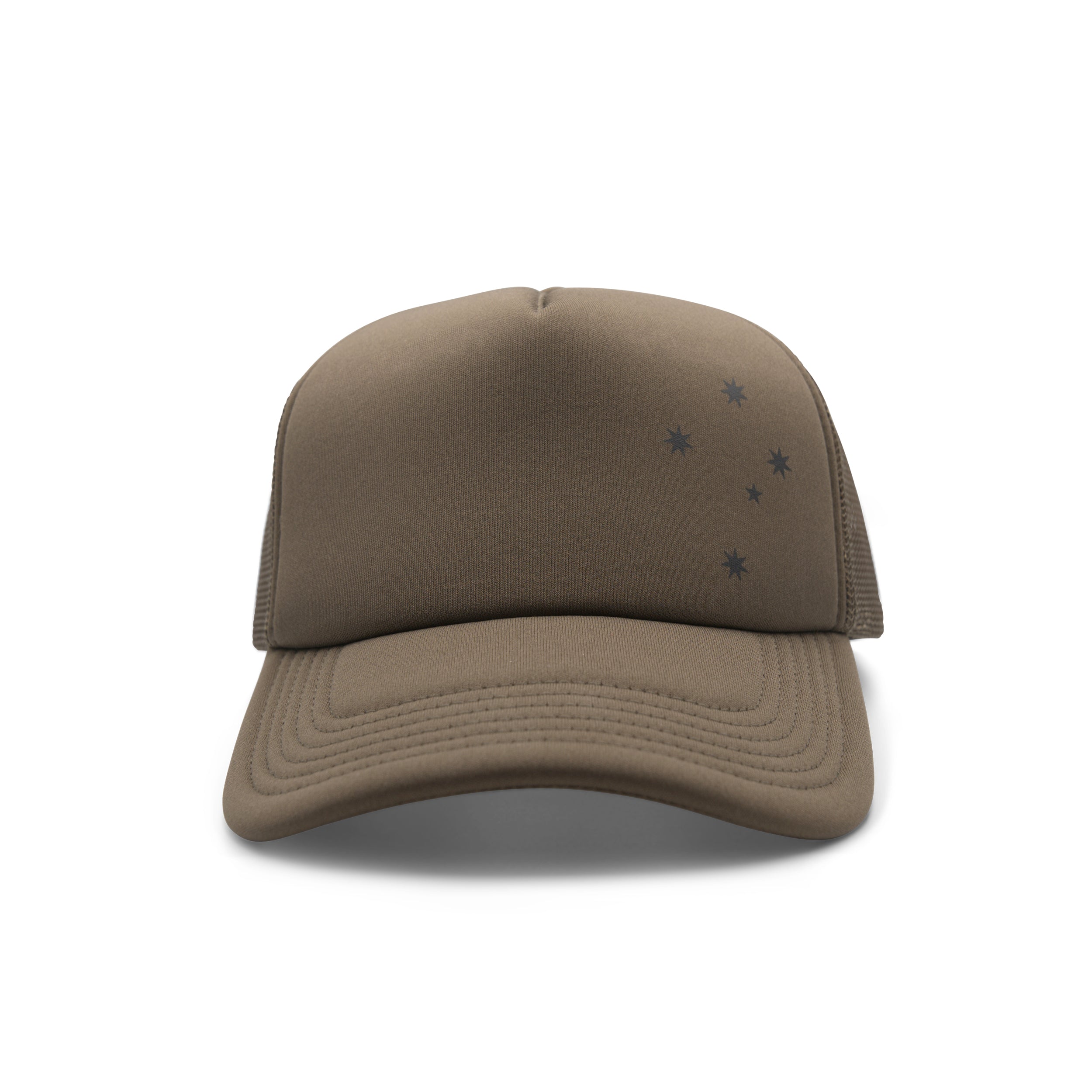 Patriot Caps Crux Southern Cross Trucker Cap – Walnut – Front View
