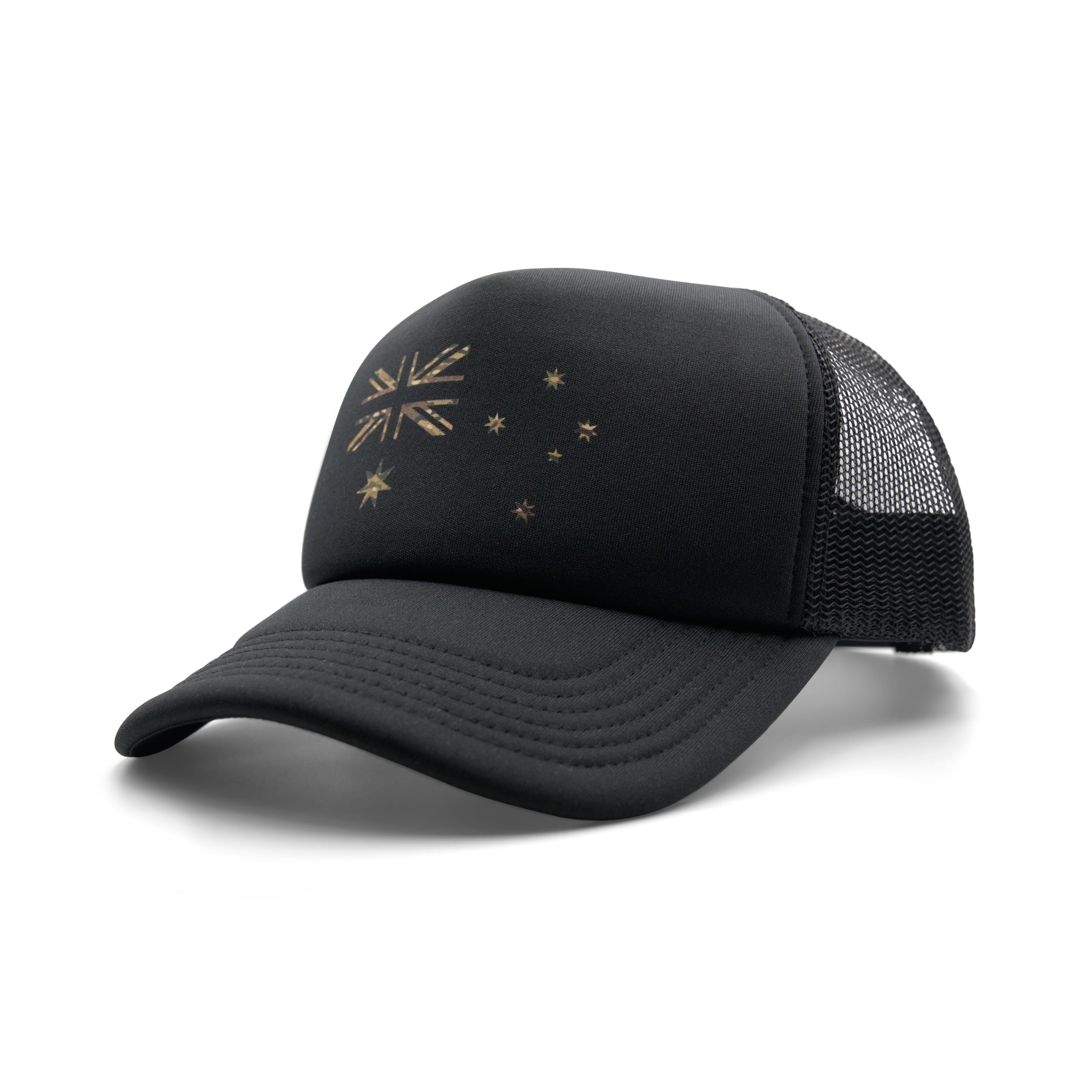 Patriot Caps Multicam Australian Flag Trucker Cap – Black