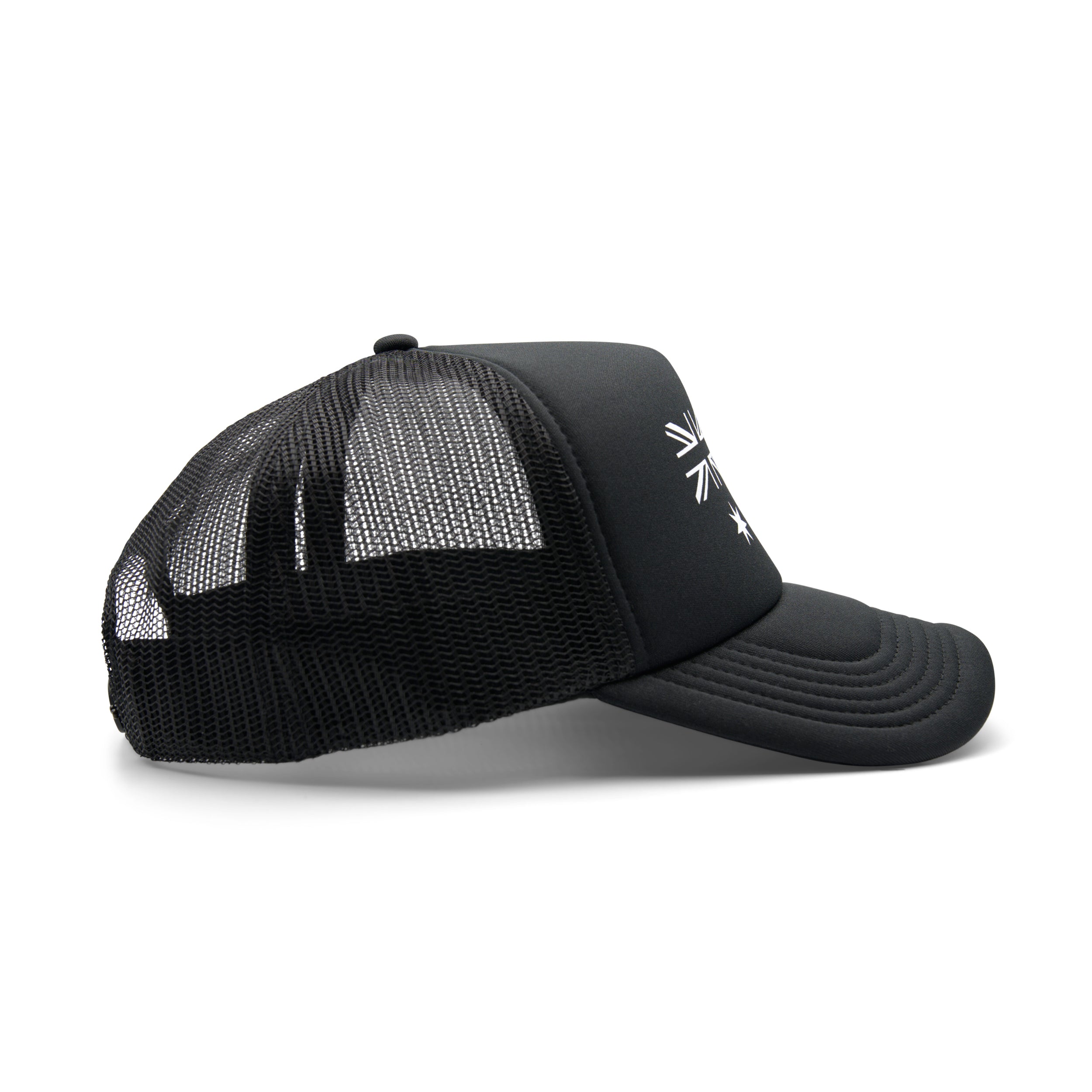 Patriot Caps Digger Australian Flag Trucker Cap – Black – Side View