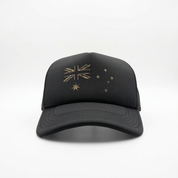 Patriot Caps Multicam Australian Flag Trucker Cap – Black – Front View