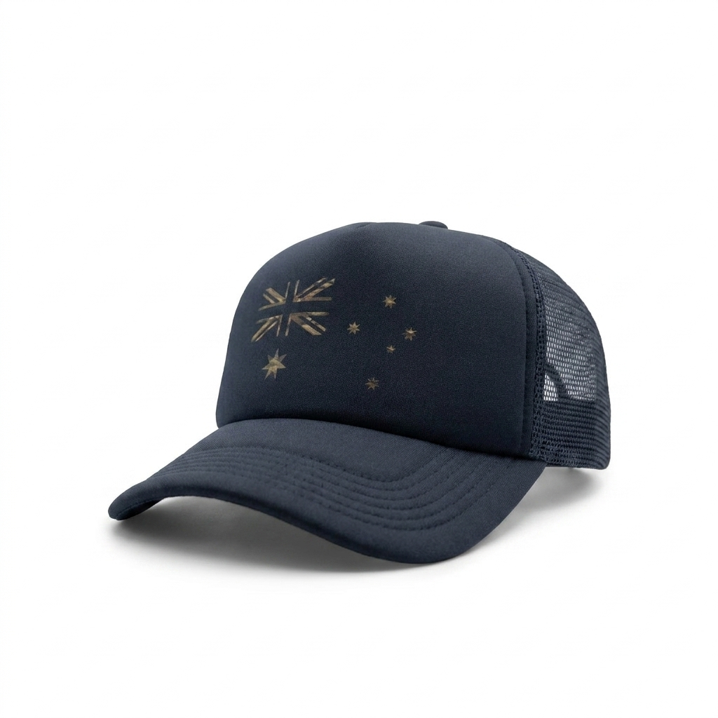 Patriot Caps Multicam Australian Flag Trucker Cap – Navy – Hero Angle